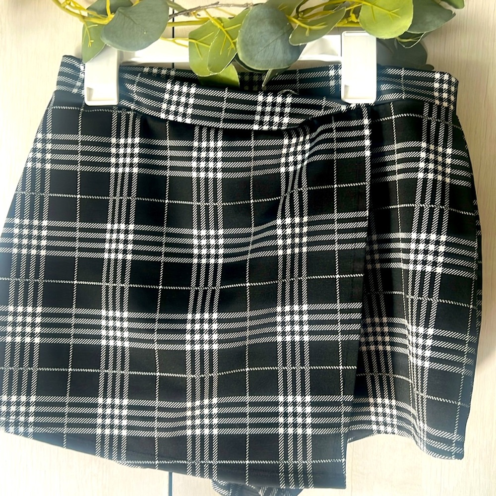 Plaid Skort